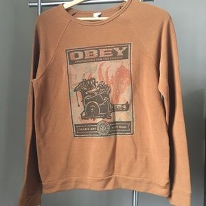 Obey- Size Medium long sleeve pullover